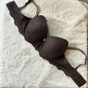 Aerie 36D Dark Brown Push Up Bra